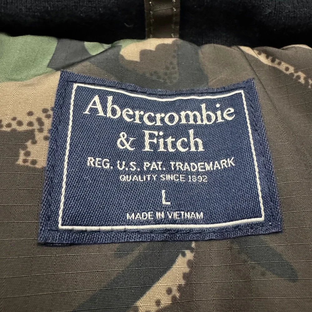 Abercrombie & Fitch Jacket Camo Camouflage Hooded Parka - Picture 6 of 7